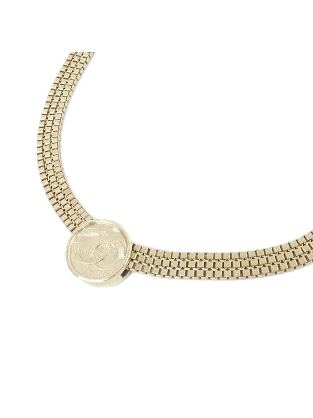 Chanel Choker Necklace Gold